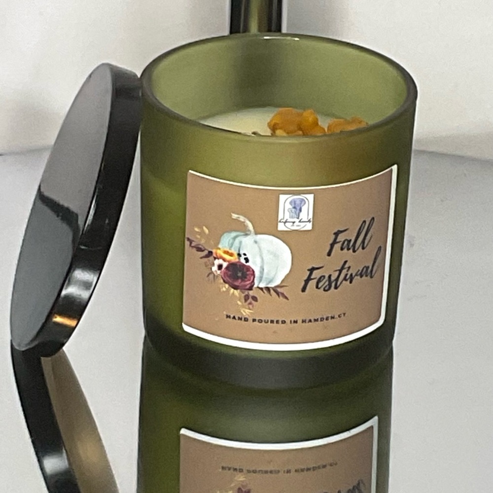 Fall Festival Green Candle